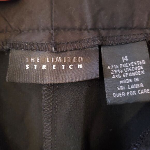 The Limited Stretch Black Dress Pants Womens Size 14 Wide Leg Bootcut - Picture 6 of 6